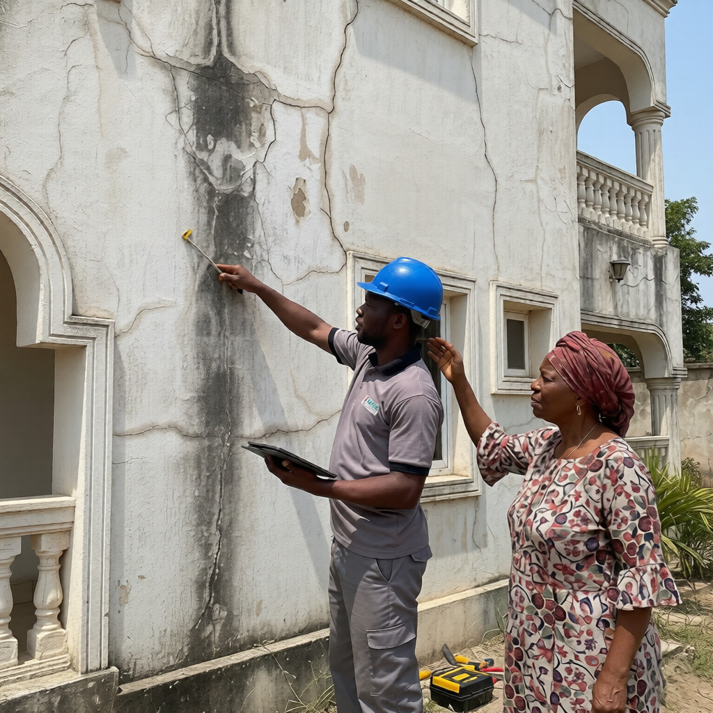 Professional building maintenance in Nigeria preventing major damage