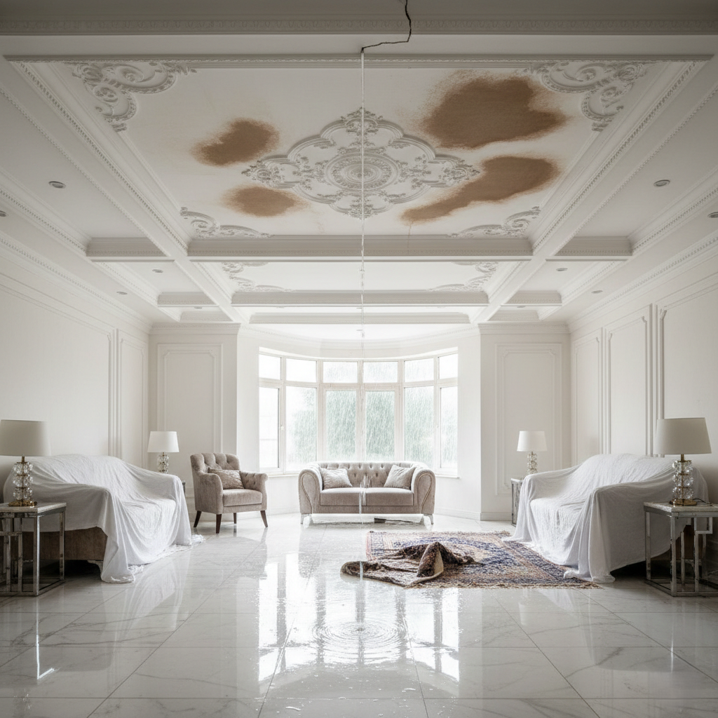 Water damage caused by poor building maintenance in Nigeria