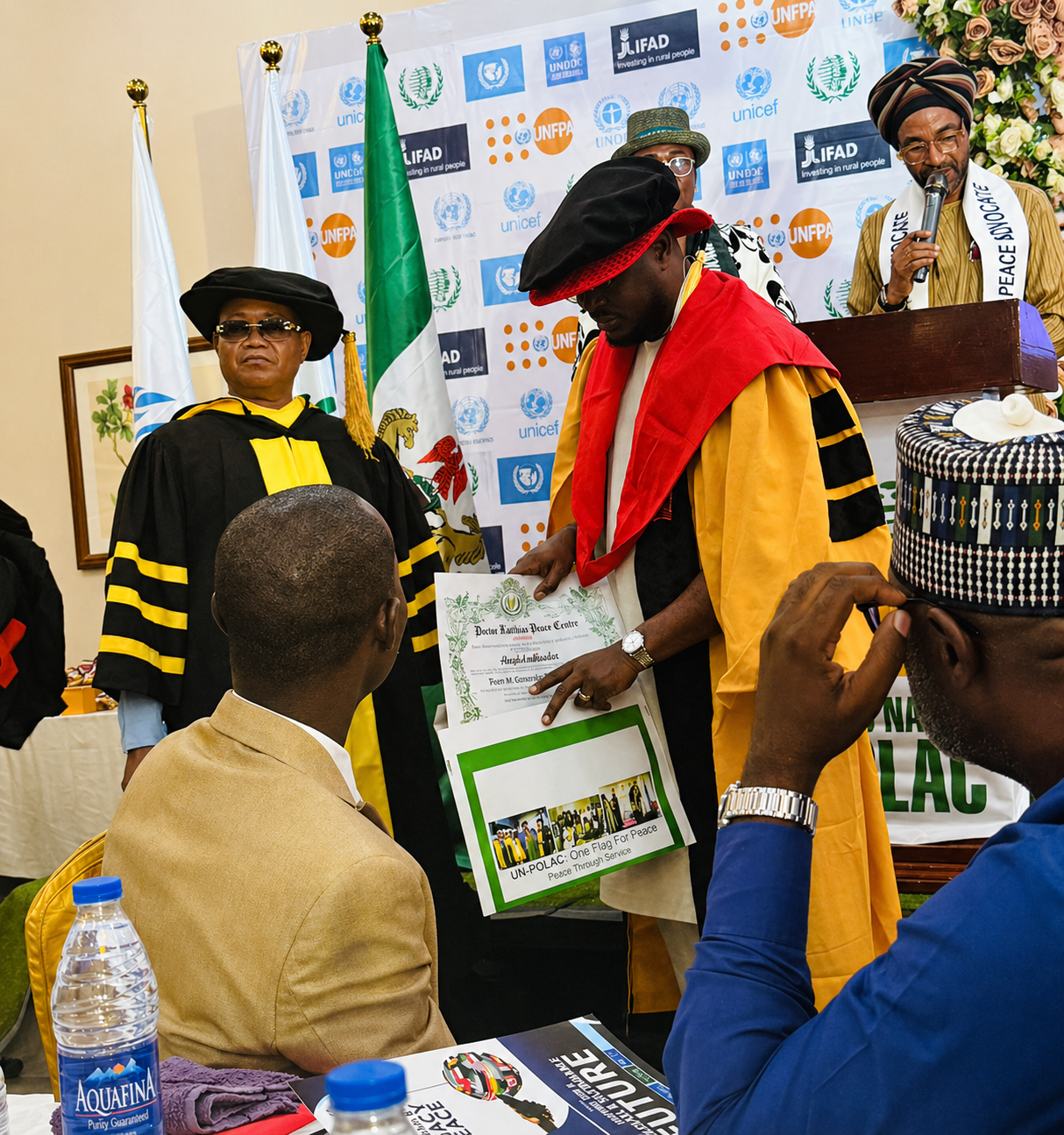 Doctorate Award ceremony moment