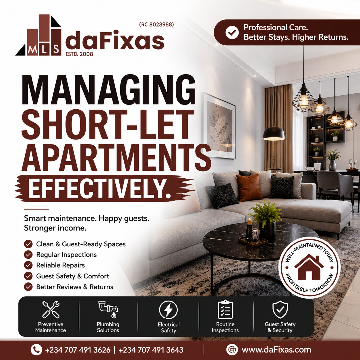 Managing Short-Let Apartments Effectively.